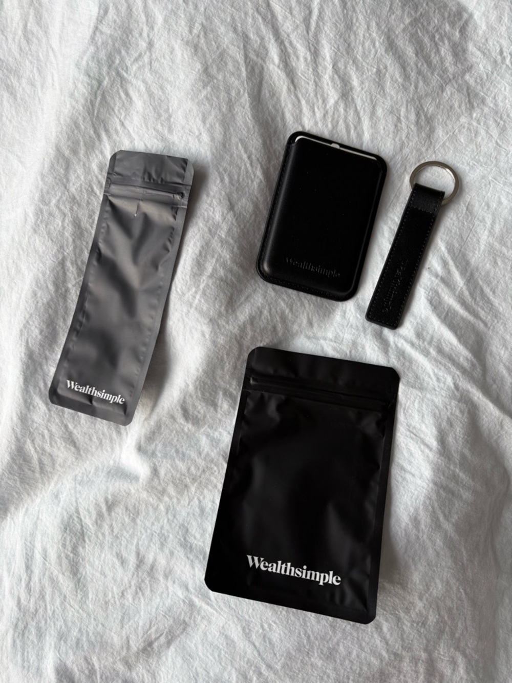Ws wallet and keychain black
